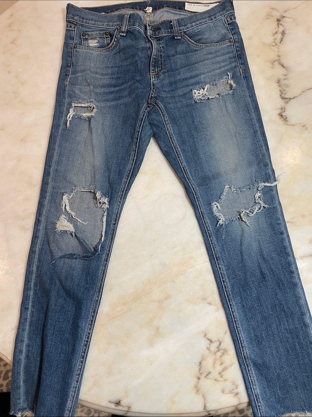 rag & bone medium blue jeans - size 28 Dre capri